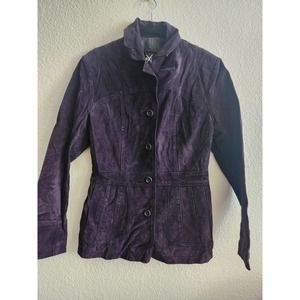 Wilsons Maxima Womens Leather Plum Jacket M